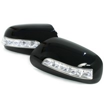 SM5구형 - 1WAY 카비 LED 사이드미러 백미러 커버, 백색