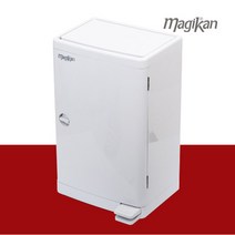 친환경 매직캔 휴지통 16L M250AW 교체형 리필, 08 M250BW 14L-휴지통-화이트