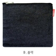 파우치데이 청 무지 캔버스 파우치 [PH174]