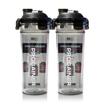 프로게이너 멀티쉐이커 600ml 2개, black