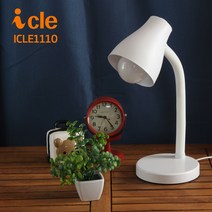 아이클 ICLE-1110 책상LED스탠드 조명, 오렌지+LED8W전구(주광색)