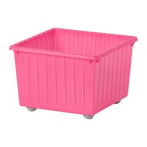 IKEA 이케아 VESSLA 바퀴달린 정리함, 핑크