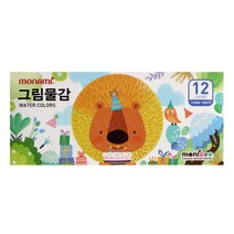모나미 수채화물감 SET_MONIZOO 수채6ml 12색 남, 단품