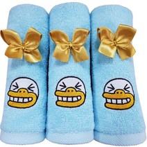 카카오프렌즈 주방타올 어린이집타올 핸드타올, 블루(튜브), 1개