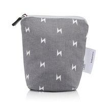 베베뉴 양면방수 어린이집 약 파우치, 썬더그레이