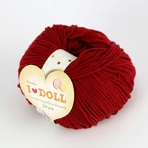 [앵콜스] IDOLL 아이돌실(10+1) 인형실 소품실 면사 뜨개실 털실, 69 딥레드(NEW)