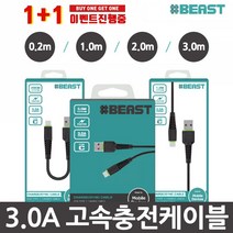 샵비스트 3.0A 고속충전케이블 1+1, 1개, 05-03.샵비화이트 5핀+C타입(20cm)