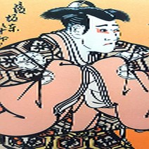 아시아몰/ 일식소품-1802족자/일본장식품 /마네키네코족자/일본족자/다루마/이자카야소품, 무사 족자-1802B