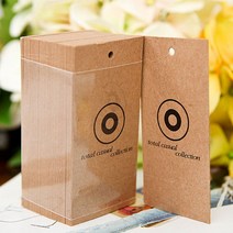 자체브랜드 라벨 택종이 tag 4묶음, 과녁 크라프트