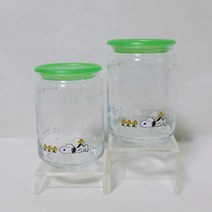 파카글라스 캐릭터 유리보관병(대)650ml 2p 스누피