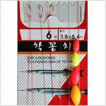 금호조침 학꽁치카드-장대용-모노낚시, 1개