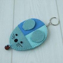[못난이손] 쥐돌이 열쇠고리 패키지 키홀더 DIY 손바느질DIY, 쥐돌이 열쇠고리 DIY  : 하늘