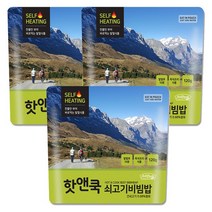 핫앤쿡 쇠고기비빔밥 3개세트, 120g, 3개