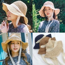 차밍몰 리본끈 페이퍼 와이어 벙거지[S874-베이직]여름모자 바캉스모자 여행모자
