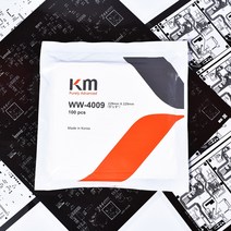 KM 극세사와이퍼 무진보루 크린룸 와이퍼 WW-4009 100장/bag