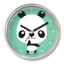 A+ 다용도 방수 흡착시계 욕실시계, 849C (팬더) 다용도 방수 흡착시계