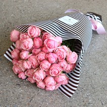 [플라로마] 핑크장미꽃다발 30송이 50송이 로즈데이선물 프로포즈선물 생일꽃다발, 핑크장미 50송이 꽃다발