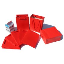 이엔그린 쇼핑백, 선택110)미니-(진주홍색)오렌지-10매