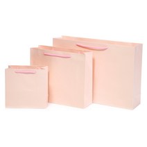 이엔그린 쇼핑백, 선택80)컬러무지-핑크(대)-1매