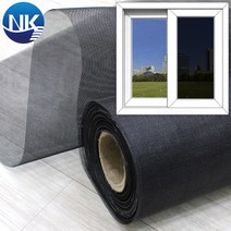NK롤 화이바글라스망 미세 22x22 매쉬 블랙 폭 105cm x 길이 25cm, 1개