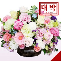 대박플라워 알록달록 꽃바구니 생일선물 기념일 출산선물 병문안 전국꽃배달서비스
