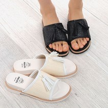 티컴퍼니 국내생산 4cm 테슬 시원한 멧슈 여성슬리퍼 사무실 슬리퍼 여름 하바나