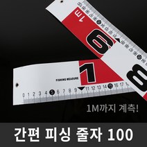 싸파 휴대용 간편 피싱줄자 100 낚시줄자/계측용줄자/낚시용줄자/낚시용품/낚시소품, 1개