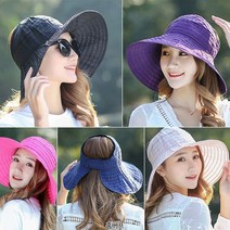 홈버프 여성 썬캡 돌돌이모자 버킷햇 여름모자 파티니