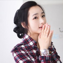 단골탑 부분가발 집게형 포니테일 로맨틱 여성가발, 내츄럴블랙, 1개