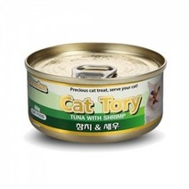 프리미엄 캣토리 고양이캔 80g, 1개, 참치와 새우