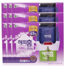 해피홈 리퀴드 플러그형 훈증기+리필45일, 9개