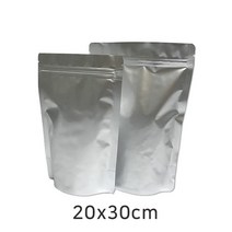 지퍼백 은박 지퍼스탠드 봉투 20매(20x30cm)커피봉투 원두포장 소분포장, 100매
