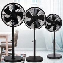 인테리어 레트로 엔틱 빈티지 메탈선풍기 시원한 바람, 16인치[블랙]