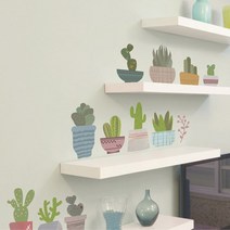 포인트스티커 KR-0099 귀여운 선인장화분 선인장스티커, KR-0099 귀여운 선인장 화분