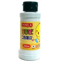 동아 노랑병아리 딩동댕 그림물감 초록, 200ml