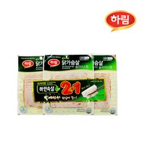 하림 밥싸먹는 닭가슴살 슬라이스 43g(3봉), 밥.닭.슬라이스햄 129g_115056