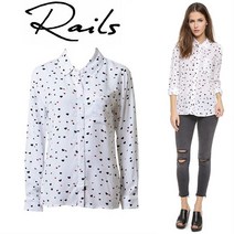 레일즈 Rosci 하트프린트 셔츠 RW15799
