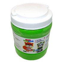 대한산업 칼라 클레이 500g 용기형 대용량 컬러 벌크, 형광분홍