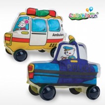 컬러룬 탈것만들기 (경찰차/엠뷸런스), 단품