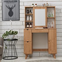 깔끔한 화장대 정리~ 심플 거울수납 입식화장대 (1347), 입식화장대_화이트