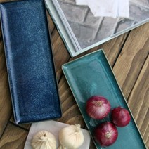 오반자이 앤티크 일본 긴사각접시, 혼합색상