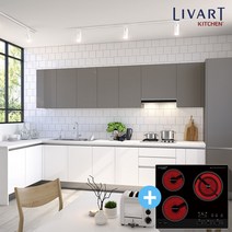 리바트키친 카누스 3.4m(-자/냉장고장/전기쿡탑)