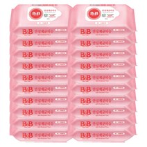 비앤비 안심제균 물티슈 휴대용, 20매, 20개