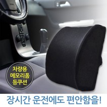 바이케이시 장시간 운전시 차량용 메모리폼 등쿠션, LD06037차량용 메모리폼 등쿠션 블랙