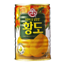 오뚜기 황도 통조림 반절, 400g, 1개