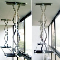 올스텐 베란다 빨래건조대 3단 3봉, 올스텐천정건조대특대형(22.2파이x0.4T)3단3봉