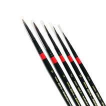 바바라 80R-S 세필붓 낱자루 00호 0호 2호 4호 6호 8호