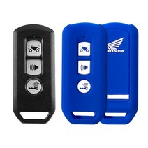 카포카 혼다 오토바이 PCX125 3버튼 실리콘 키케이스 키홀더, PCX125 블루