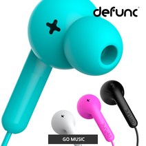 DEFUNC GO MUSIC 이어폰-디펑크이어폰 이어폰, 핑크