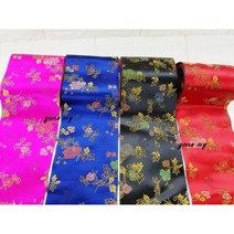 10cm 넓은 매화꽃 한복 원단리본/한복원단/한복방향제, 핑크